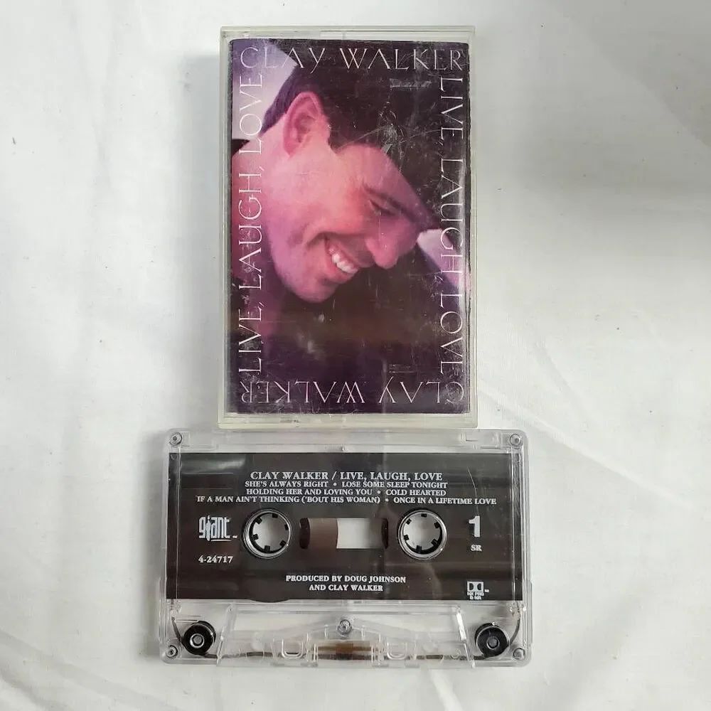 Clay Walker – Hypnotize the Moon Cassette Album 1995 Giant Records Country